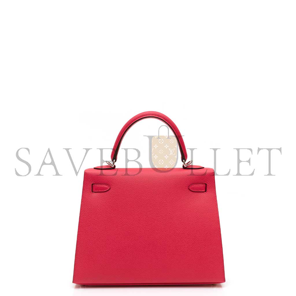 HERMÈS KELLY 25 ROSE EXTREME (25*17*7cm) 